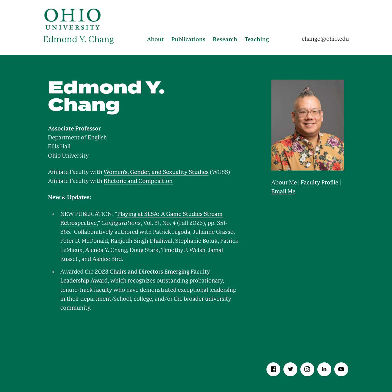 Edmond Y. Chang website