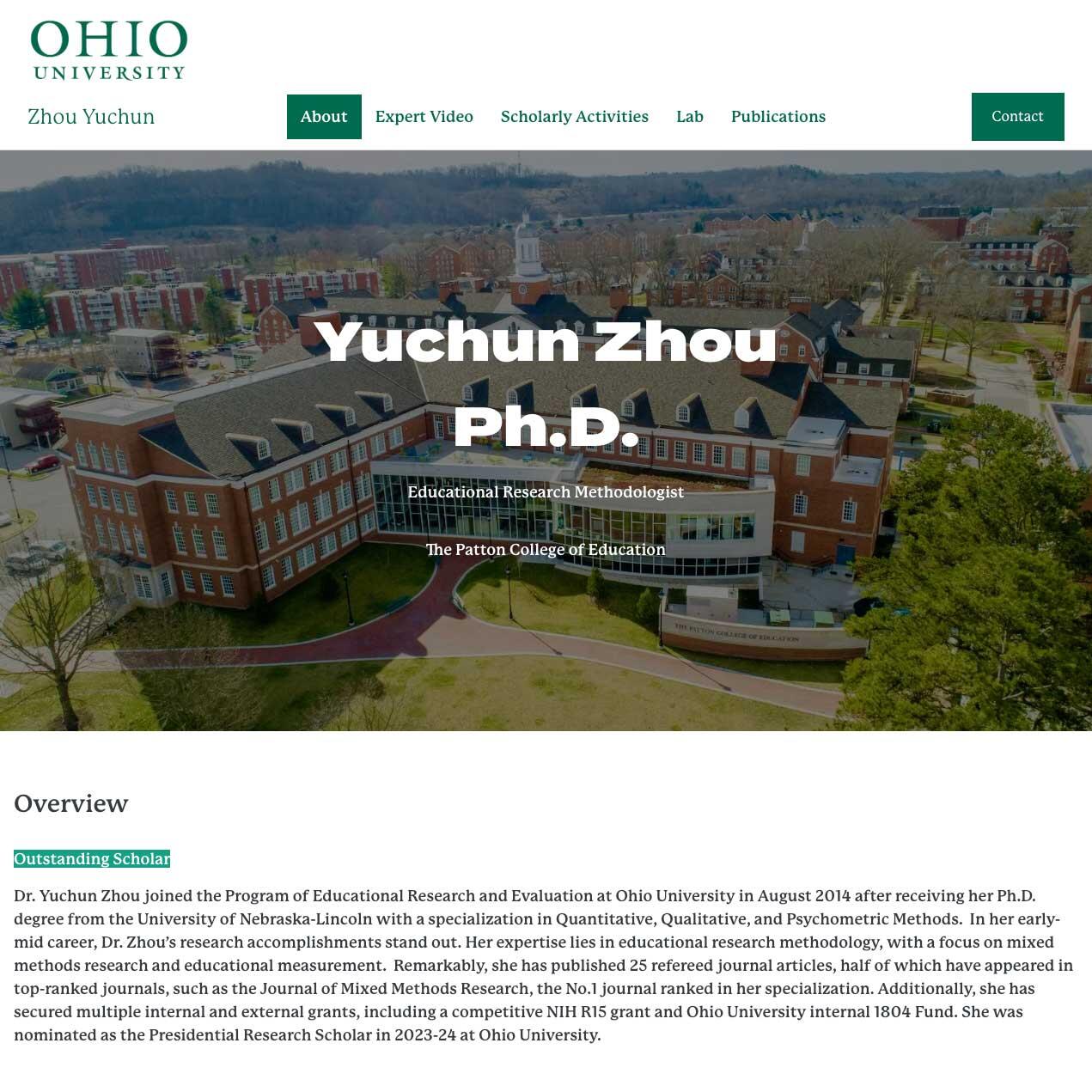 Yuchun Zhou website