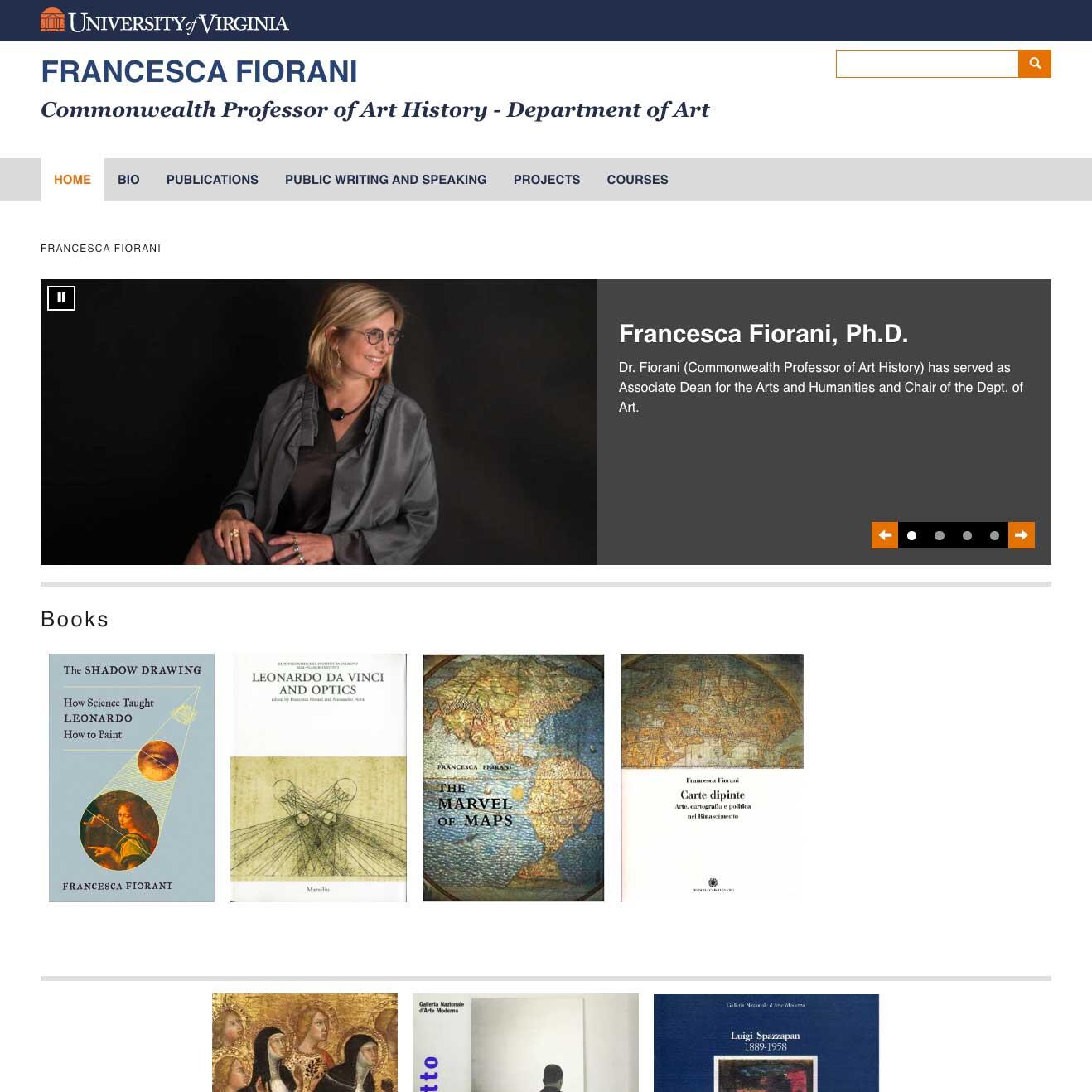 Francesca Fiorani website