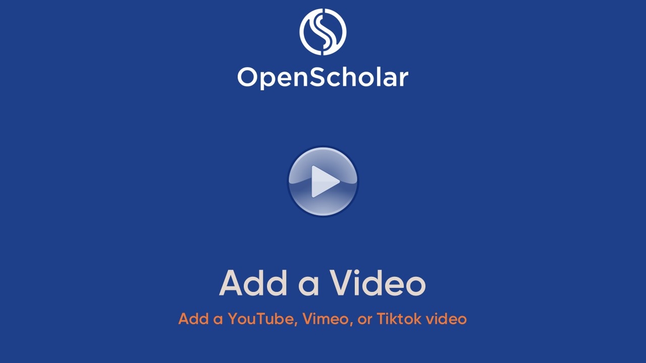 Add a Video Tutorial