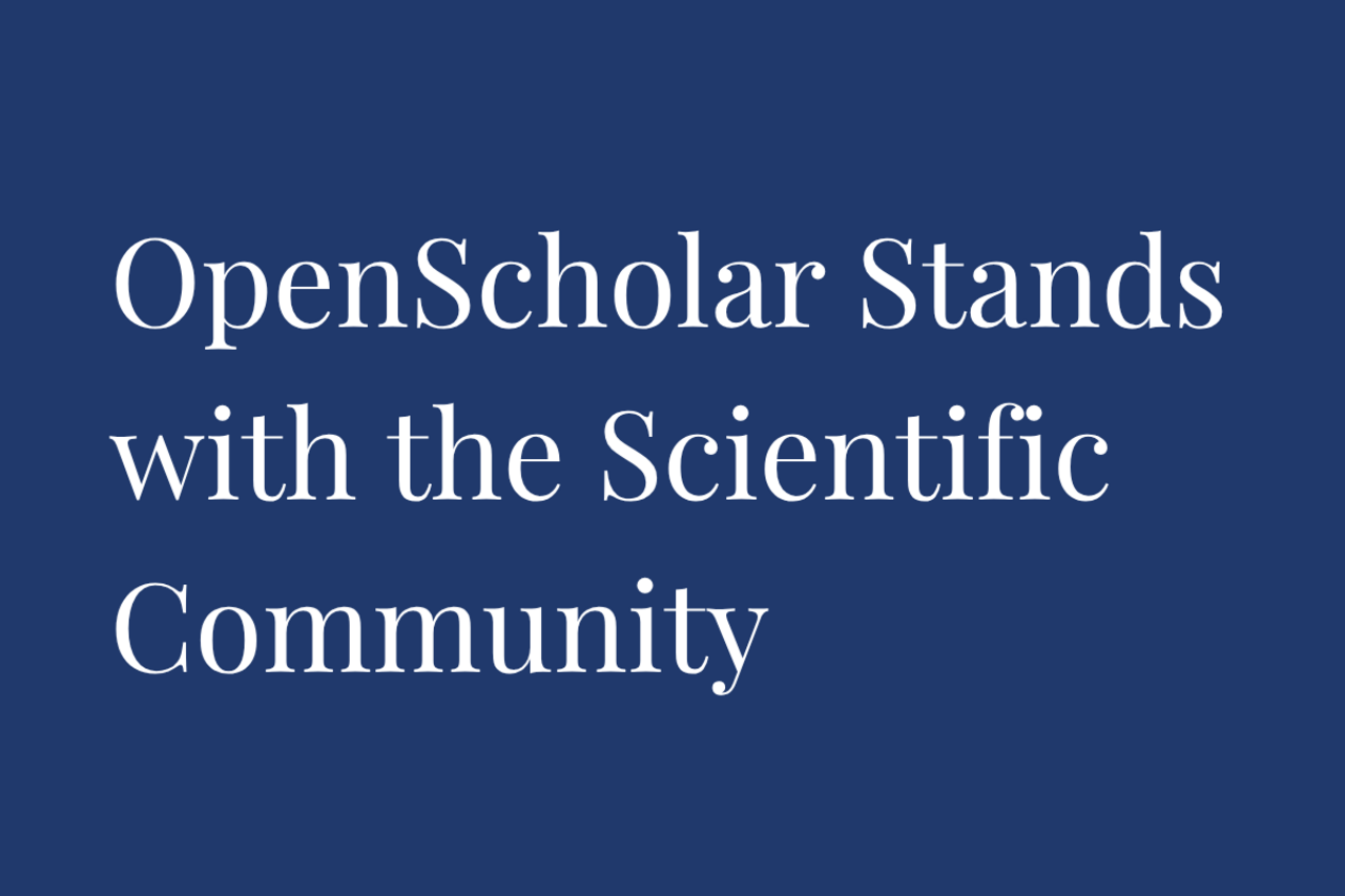 OpenScholar Stands with the Scientific Community