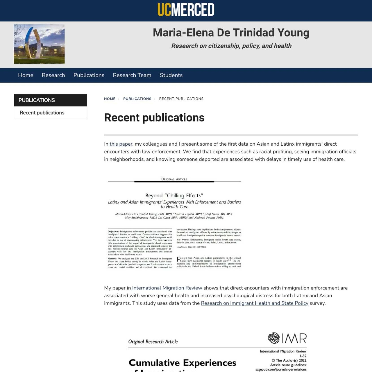 Maria-Elena De Trinidad Young