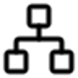 Icon showing line and node networks