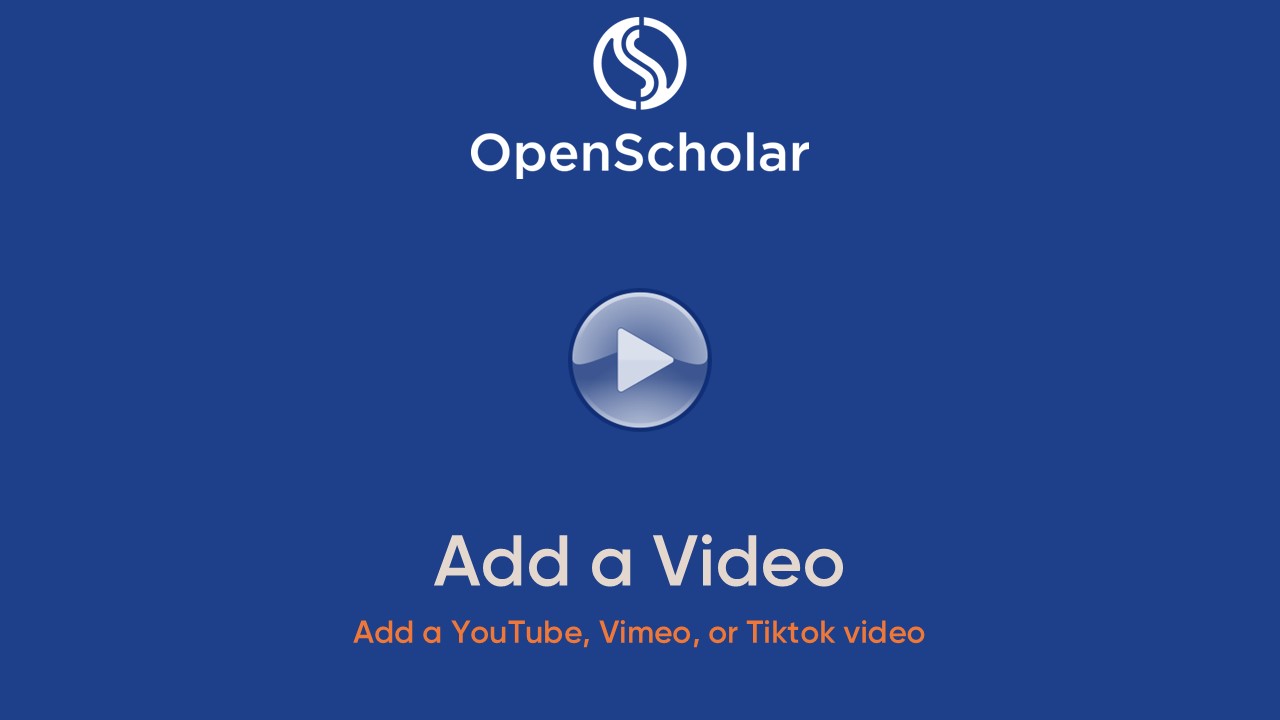 Add a Video Tutorial