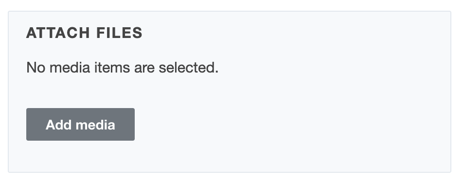 screenshot of Attach Field field
