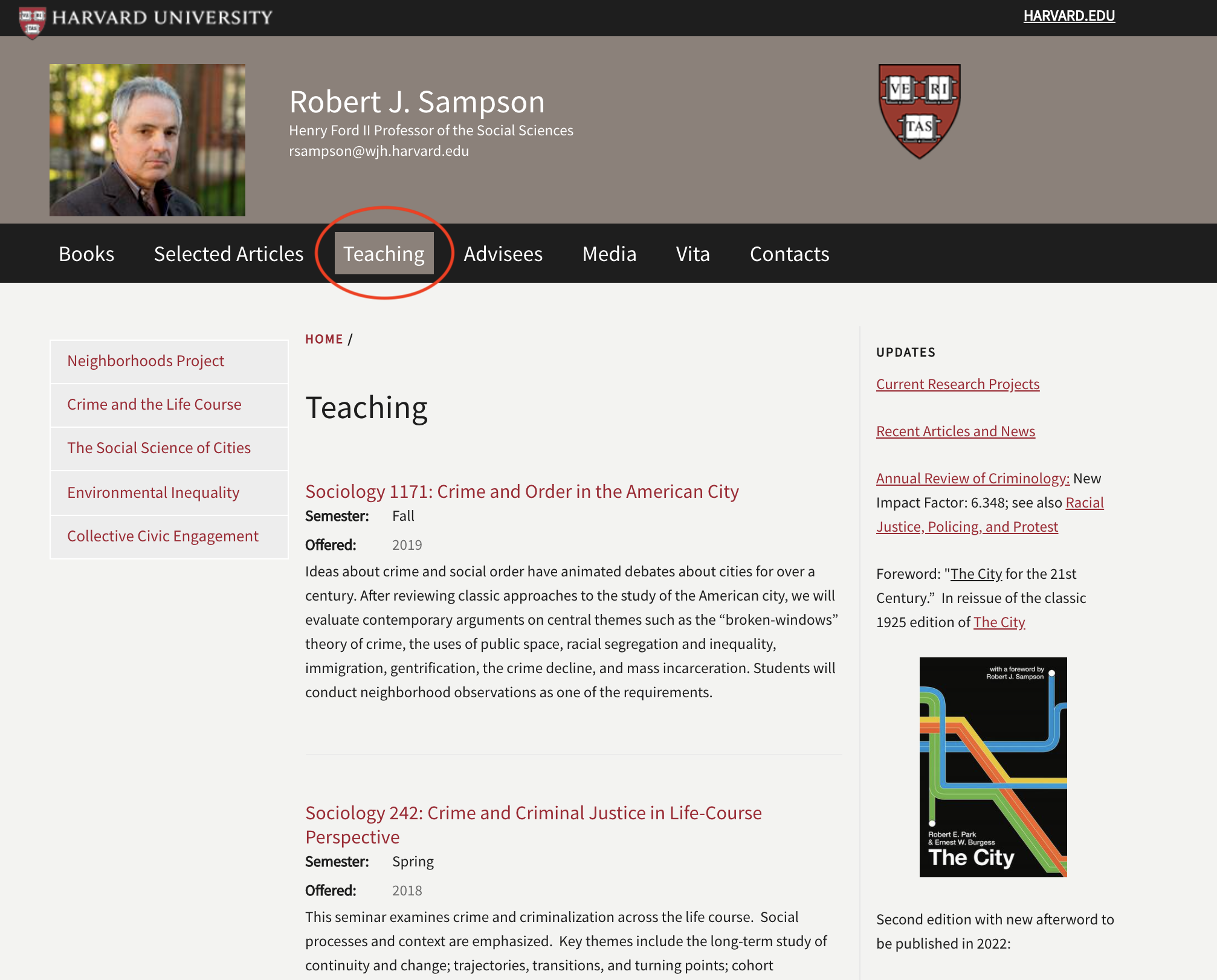 Faculty Website Template