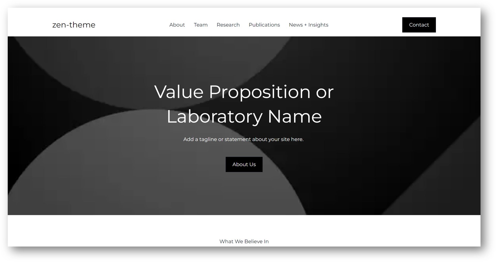 Zen Lab template preview